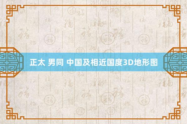 正太 男同 中国及相近国度3D地形图